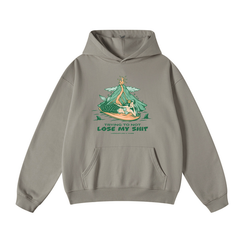 Castlebeard Hawaiian Hoodie For Men Hang Loose By Loindaflow Print Hoodie - CAMEL By Laihha Organna