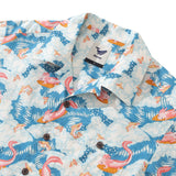 Castlebeard Hawaiian Shirt For Axolotl Fun Surfing By Jillian Anderson Shirt Camp Collar 100% Cotton, view 2