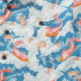 Castlebeard Hawaiian Shirt For Axolotl Fun Surfing By Jillian Anderson Shirt Camp Collar 100% Cotton, view 3