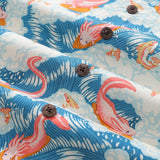 Castlebeard Hawaiian Shirt For Axolotl Fun Surfing By Jillian Anderson Shirt Camp Collar 100% Cotton, view 5
