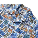 Castlebeard Hawaiian Shirt For Men 1940s Vintage Shirt Camp Collar 100% Cotton By Sun, view 2