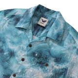 Castlebeard Hawaiian Shirt For Men A Paisley Dream Print Shirt Camp Collar 100% Cotton Shirt By Sun, view 2
