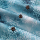 Castlebeard Hawaiian Shirt For Men A Paisley Dream Print Shirt Camp Collar 100% Cotton Shirt By Sun, view 5
