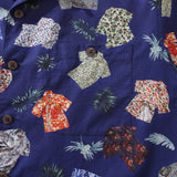 Castlebeard Hawaiian Shirt For Men Aloha Fusion Shirt Camp Collar 100% Cotton By Sun, view 3
