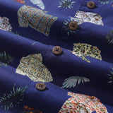 Castlebeard Hawaiian Shirt For Men Aloha Fusion Shirt Camp Collar 100% Cotton By Sun, view 5