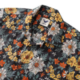 Castlebeard Hawaiian Shirt For Men Autumn Garden Print Shirt Camp Collar 100% Cotton By Sherry, view 2