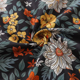 Castlebeard Hawaiian Shirt For Men Autumn Garden Print Shirt Camp Collar 100% Cotton By Sherry, view 6
