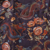 Castlebeard Hawaiian Shirt For Men Embroidered Dragon Pattern Shirt Camp Collar 100% Cotton By Sun, view 3
