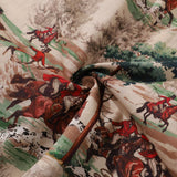 Castlebeard Hawaiian Shirt For Men Field Horse Racing Shirt Camp Collar 100% Cotton By Sherry, view 6