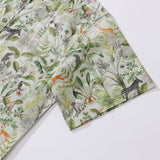 Castlebeard Hawaiian Shirt For Men Jungle Quest By GND Art Studio Button-down Shirt Short Sleeve 100% Cotton Shirt, view 4