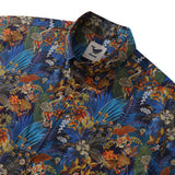 Castlebeard Hawaiian Shirt For Men Leisure time Button-down Short Sleeve 100% Cotton Shirt By Seven, view 2