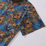Castlebeard Hawaiian Shirt For Men Leisure time Button-down Short Sleeve 100% Cotton Shirt By Seven, view 4