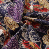 Castlebeard Hawaiian Shirt For Men Lonely Clouds and Free Cranes Print Shirt Camp Collar 100% Cotton By Yakima, view 6