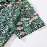 Castlebeard Hawaiian Shirt For Men Meadow scent By Annick Shirt Camp Collar 100% Cotton, view 4
