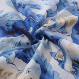 Castlebeard Hawaiian Shirt For Men Melting Away Print Shirt Camp Collar 100% Cotton By Sun, view 6