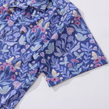 Castlebeard Hawaiian Shirt For Men Midnight Garden By Jill Labieniec Print Shirt Camp Collar 100% Cotton, view 4