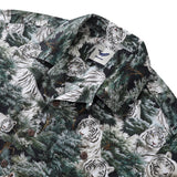 Castlebeard Hawaiian Shirt For Men Mighty Beast in the Pines Shirt Camp Collar 100% Cotton By Amy, view 2