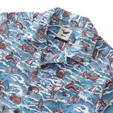 Castlebeard Hawaiian Shirt For Men Monsters of the Deep Shirt Camp Collar 100% Cotton By Sun, view 2