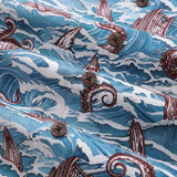 Castlebeard Hawaiian Shirt For Men Monsters of the Deep Shirt Camp Collar 100% Cotton By Sun, view 5