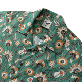 Castlebeard Hawaiian Shirt For Men Oriental Jungle By Julia Madoka Shirt Camp Collar 100% Cotton, view 2