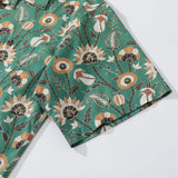 Castlebeard Hawaiian Shirt For Men Oriental Jungle By Julia Madoka Shirt Camp Collar 100% Cotton, view 4