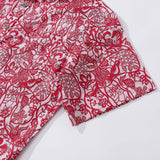 Castlebeard Hawaiian Shirt For Men Paper-Cut Painting Button-down Shirt Short Sleeve 100% Cotton Shirt By Yakima, view 4