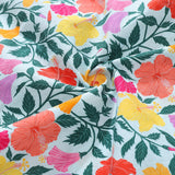 Castlebeard Hawaiian Shirt For Men Rainbow Petals 1940s Vintahe Shirt Camp Collar By Girija Kulkarni, view 6