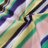 Castlebeard Hawaiian Shirt For Men Rainbow Stripe Shirt Camp Collar 100% Cotton By Amy, view 6