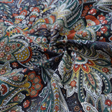 Castlebeard Hawaiian Shirt For Men Scrollwork Shirt Camp Collar 100% Cotton By Sylvia, view 6