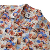 Castlebeard Hawaiian Shirt For Men Secrets of the Sea Shirt Camp Collar 100% Cotton By Yakima, view 2