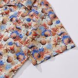Castlebeard Hawaiian Shirt For Men Secrets of the Sea Shirt Camp Collar 100% Cotton By Yakima, view 4