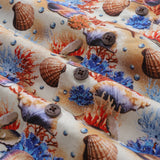 Castlebeard Hawaiian Shirt For Men Secrets of the Sea Shirt Camp Collar 100% Cotton By Yakima, view 5