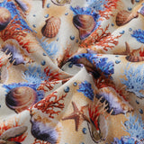 Castlebeard Hawaiian Shirt For Men Secrets of the Sea Shirt Camp Collar 100% Cotton By Yakima, view 6