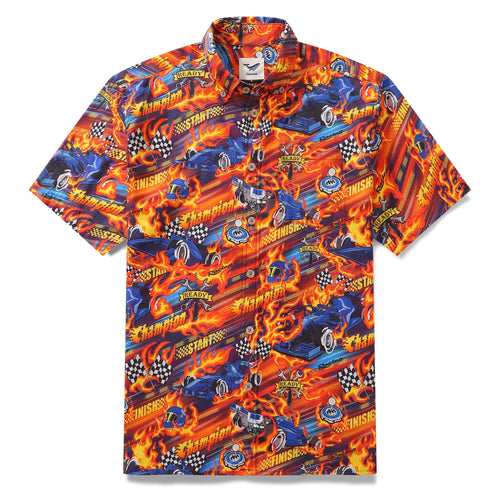 Castlebeard Hawaiian Shirt For Men Speed Button-down Short Sleeve 100% Cotton Shirt By Yakima