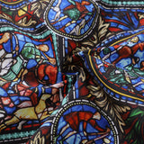 Castlebeard Hawaiian Shirt For Men Stained Glass Window Print Shirt Camp Collar 100% Cotton Shirt By Sherry, view 6