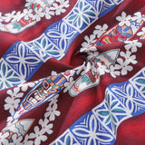 Castlebeard Hawaiian Shirt For Men Surfboard and Lei Shirt Camp Collar 100% Cotton By Amy, view 6
