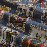Castlebeard Hawaiian Shirt For Men The Twelve Main Gods Print Shirt Camp Collar 100% Cotton By Sun, view 5