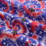 Castlebeard Hawaiian Shirt For Men Tie-dyed National Flag Print Shirt Camp Collar 100% Cotton By Yakima, view 5