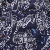 Castlebeard Hawaiian Shirt For Men Tiger King Contest Print Shirt Camp Collar 100% Cotton By Sherry, view 3