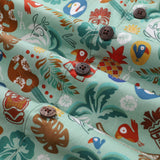 Castlebeard Hawaiian Shirt For Men TIKI Fiesta Print Shirt Camp Collar 100% Cotton By Sherry, view 5