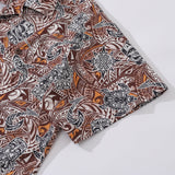 Castlebeard Hawaiian Shirt For Men Tiki Totem Vintage Shirt Camp Collar 100% Cotton By Sun, view 4