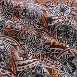 Castlebeard Hawaiian Shirt For Men Tiki Totem Vintage Shirt Camp Collar 100% Cotton By Sun, view 5
