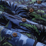 Castlebeard Hawaiian Shirt For Men Tropical Mirage Print Shirt Camp Collar 100% Cotton By Cigar, view 5