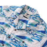 Castlebeard Hawaiian Shirt For Men Umezawa Manor in Sagami Province Shirt Camp Collar 100% Cotton By Amy, view 2