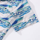 Castlebeard Hawaiian Shirt For Men Umezawa Manor in Sagami Province Shirt Camp Collar 100% Cotton By Amy, view 4