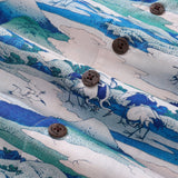 Castlebeard Hawaiian Shirt For Men Umezawa Manor in Sagami Province Shirt Camp Collar 100% Cotton By Amy, view 5