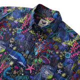 Castlebeard Hawaiian Shirt For Men Underwater Wonder Button-down Short Sleeve 100% Cotton Shirt By Cigar, view 2