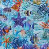 Castlebeard Hawaiian Shirt For Men Underwater Wonderland Button-down Shirt Short Sleeve 100% Cotton Shirt By Cigar, view 3