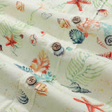 Castlebeard Hawaiian Shirt For Men Voices of the Shore Button-down Short Sleeve 100% Cotton Shirt By Seven, view 5