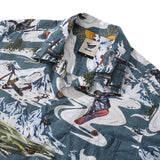 Castlebeard Hawaiian Shirt For Powder Rush Shirt Camp Collar 100% Cotton By Sun, view 2